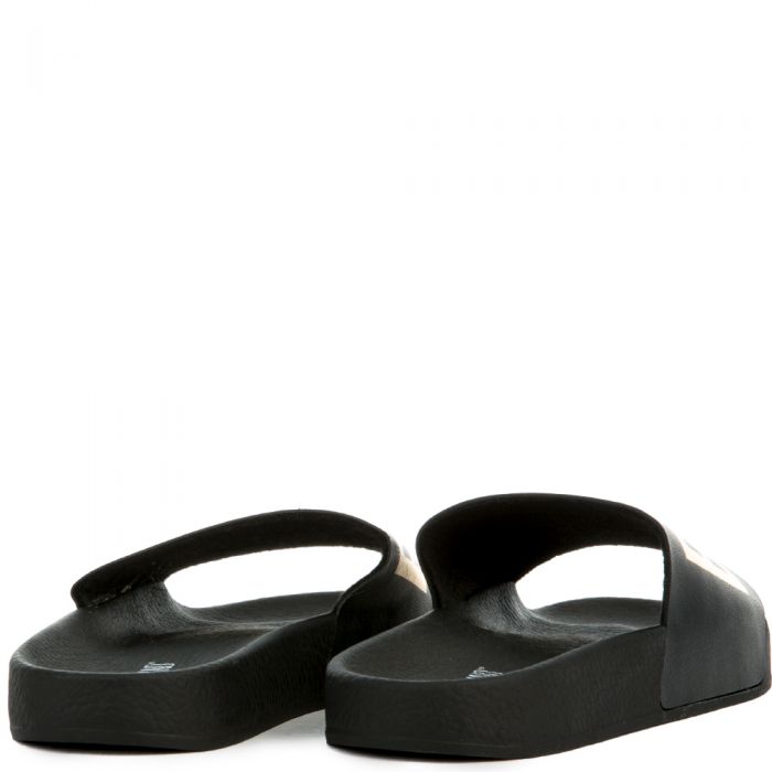 The Beach Please Slides in Black and Gold Black/Gold