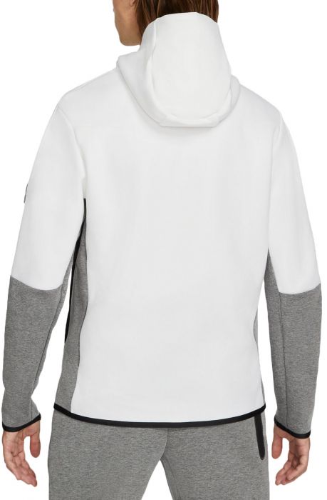 Sportswear Tech Fleece Full-Zip Hoodie White/Black-Carbon Heather