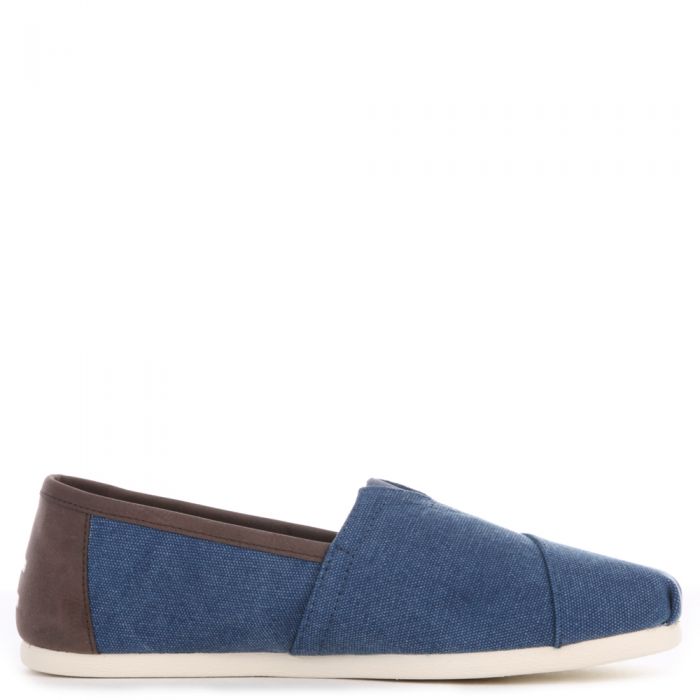 Toms for Men: Navy Washed Canvas/Trim Classic Navy