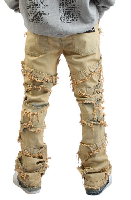 Chaos Stacked Shredded Jean Dessert