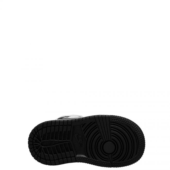 Toddler Jordan 1 Mid White/Black-White-Black