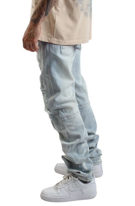 Graham Ripped Jeans Santorini Blue