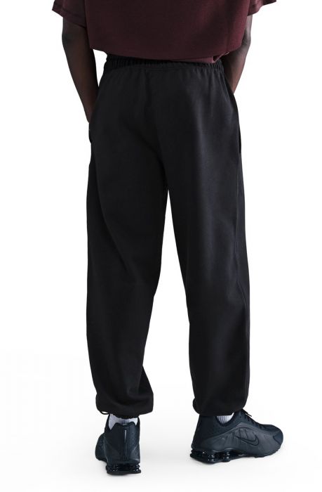 Solo Swoosh Cuffed Fleece Pants Black/Black/White