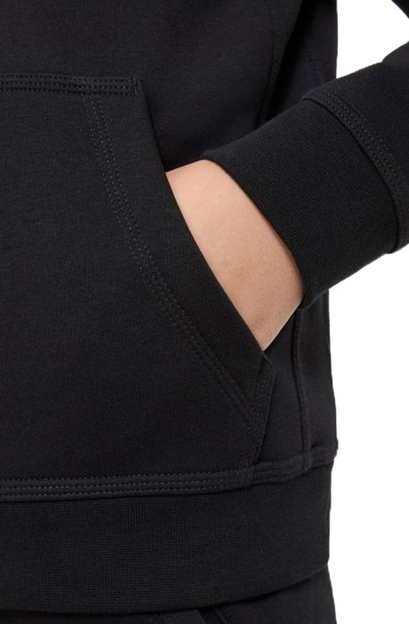 Kids Sportswear Club Fleece Pullover Hoodie Black/Metallic Gold