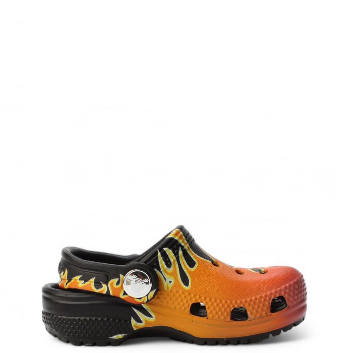 Toddler-Classic Flames Clog BLACK/MULTI