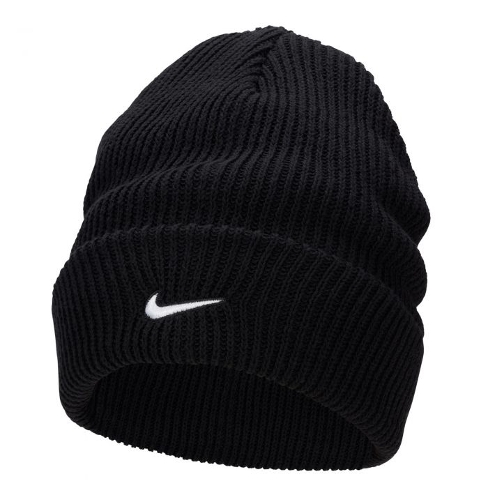 Nike Peak Tall Cuff Swoosh Beanie Black