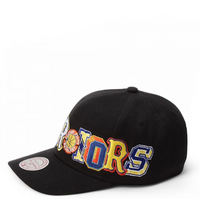 NBA Hyper Type Pro-Crown Fit Golden State Warriors Snapback  Black