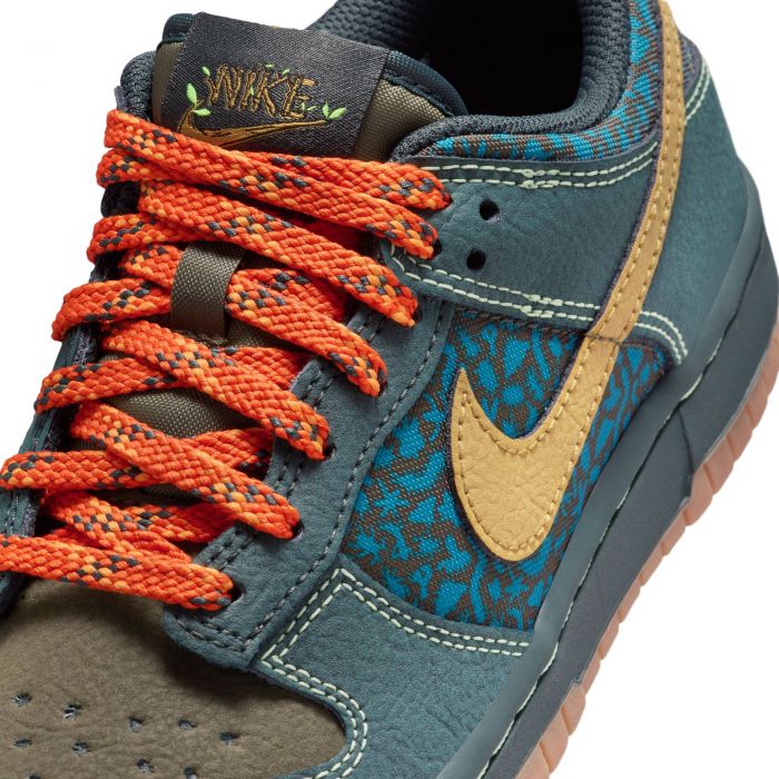 Grade-School Nike Dunk Low BG Seaweed/Ochre-Cargo Khaki-Green Abyss
