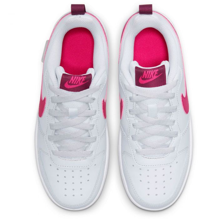 (GS) Court Borough Low 2 Pure Platinum/Pink Prime-Sangria