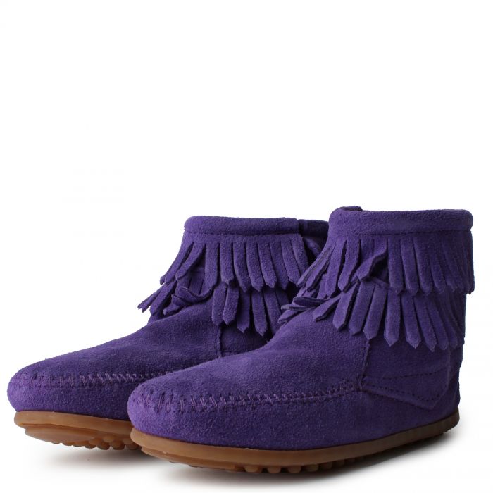 DOUBLE FRINGE PURPLE BOOTS Purple