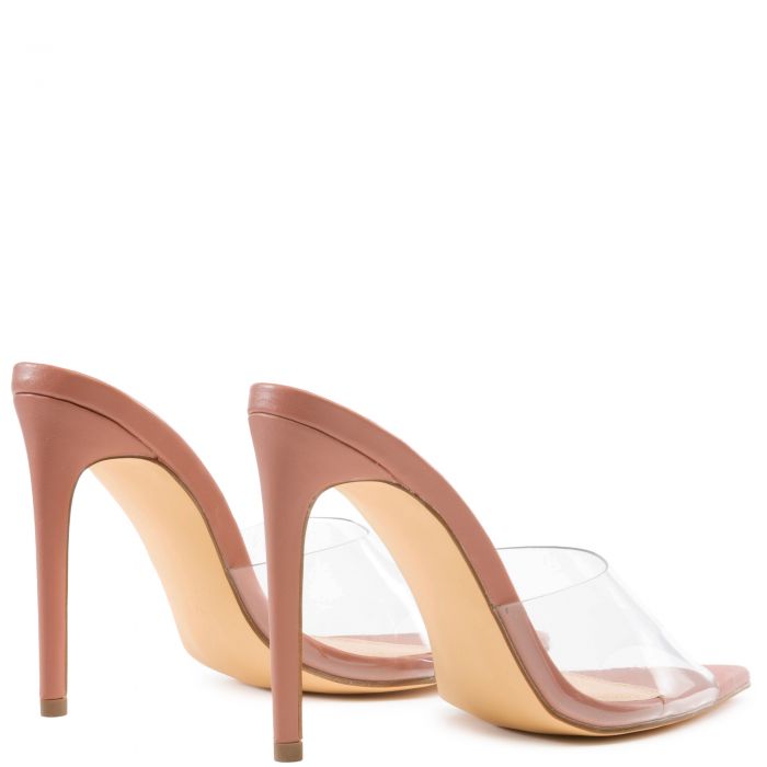 Laurent-3 Clear Pointy Toe High Heels