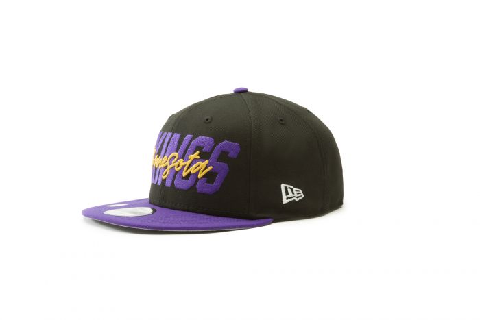 Youth Minnesota Vikings New Era Black/Purple 2022 NFL Draft 9FORTY