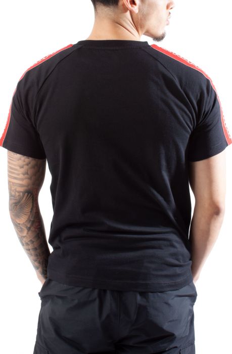 Logo Tape Davirec Tee Black Smoke-Grey Ashred Chily Pepper