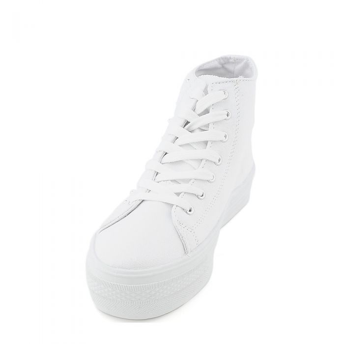 platform sneakers White