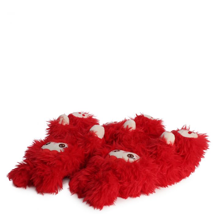 Doll Fuzzy Slippers  Red