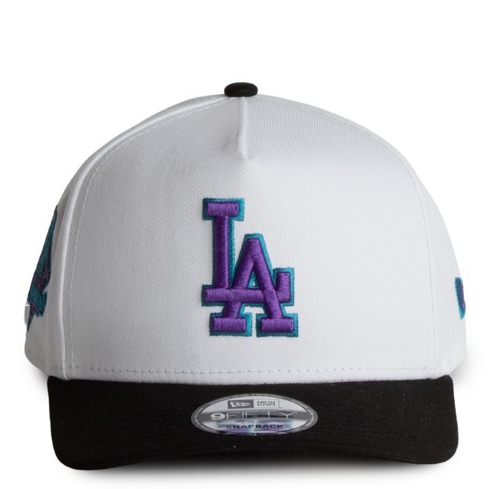 MLB Los Angeles Dodgers 9FIFTY A-Frame Snapback  Off-white/Grape