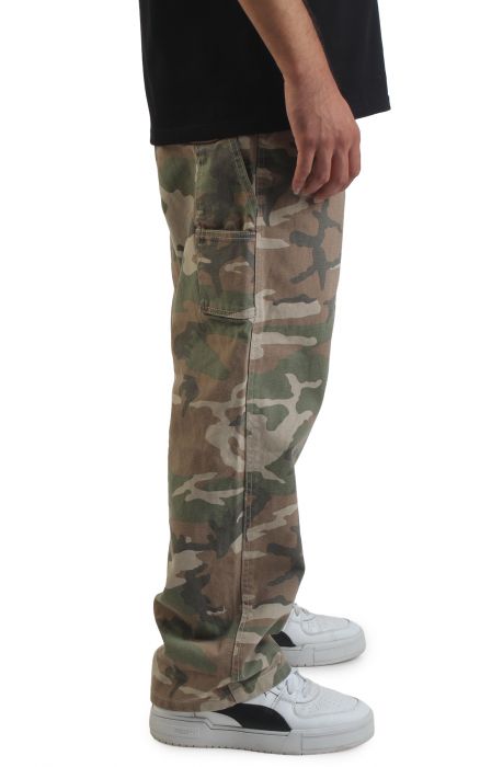 Drill Chore Carpenter Loose Pants Vintage Camo