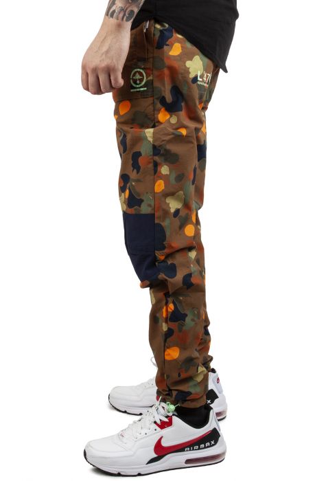 Panda Roots Camo Track Pants Brown