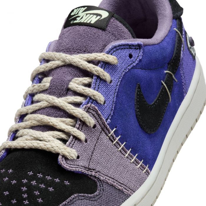 Zion Williamson x Air Jordan 1 Retro Low OG Voodoo Alternate Regency Purple/Vapor Green-Black