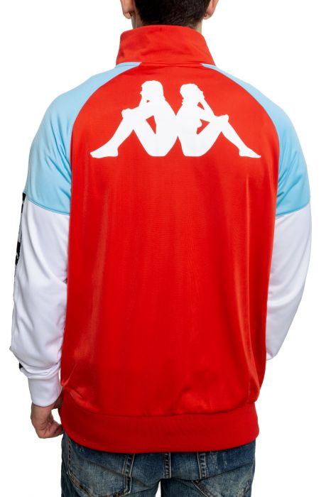 Authentic La Baswer Pullover Red Blaze/Turquoise/White