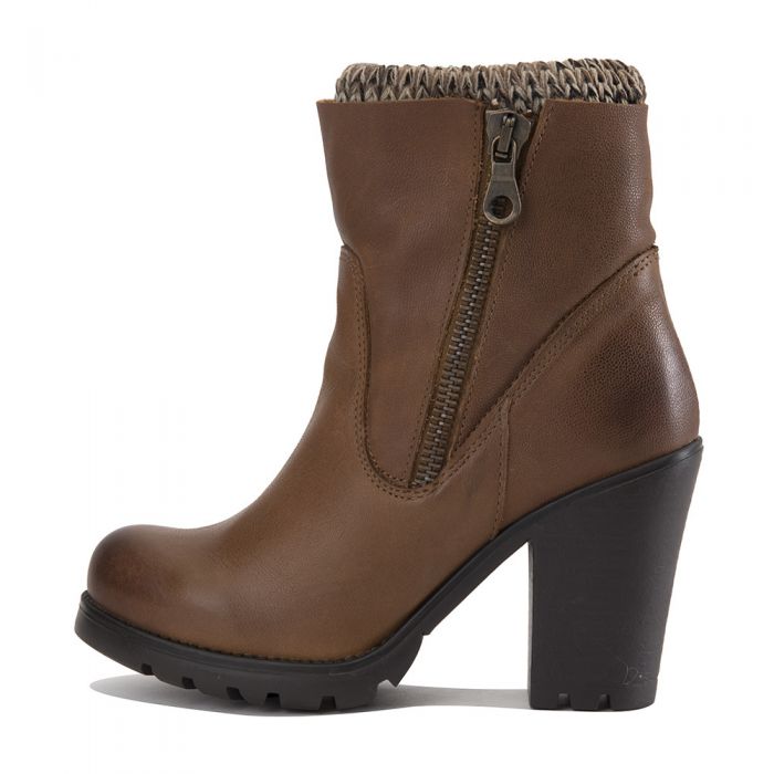 Sweaterr Ankle Boot Cognac