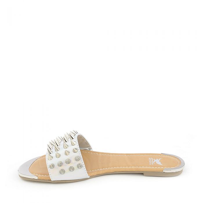 092 Flat Sandal Silver