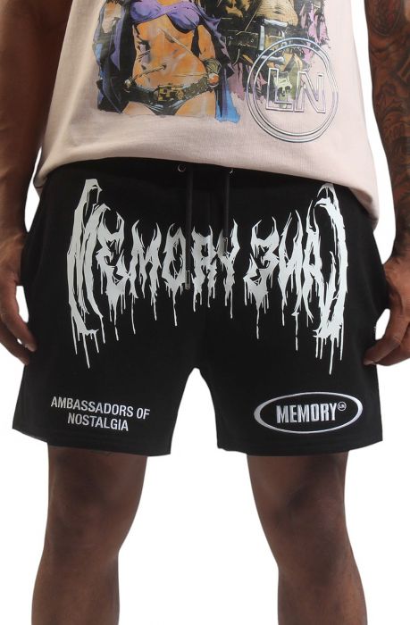 Mash Up Sweat Short  Black