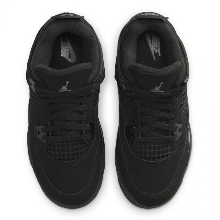 Pre-School Jordan 4 Retro Black Cat  Black