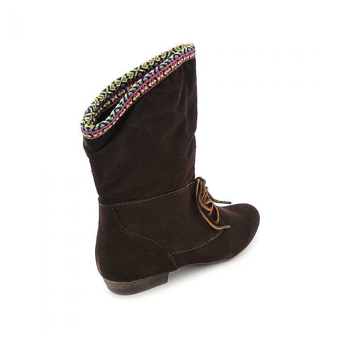 Low-Heel Boot Picnic-03 Brown