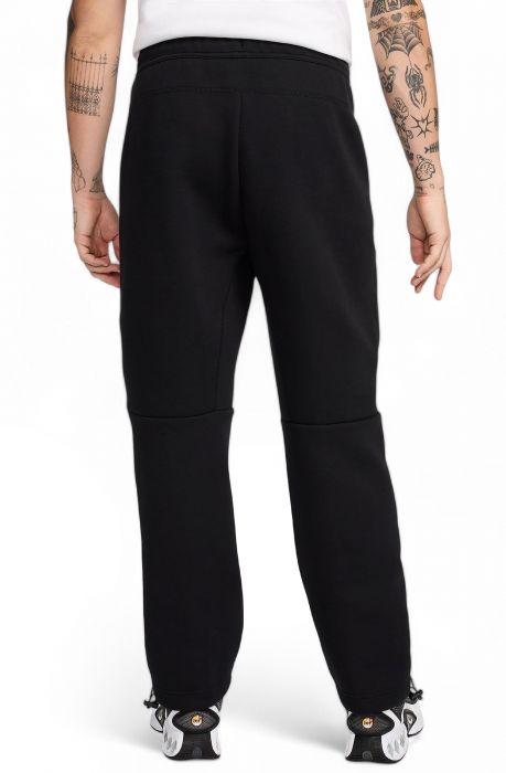 Fleece Open-Hem Pants black