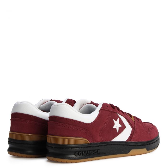 CL98 Suede Burgundy/White