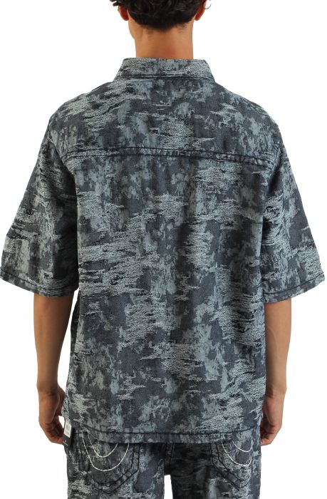 Super T Oversize Jacquard Shirt Alley Loop Light Wash