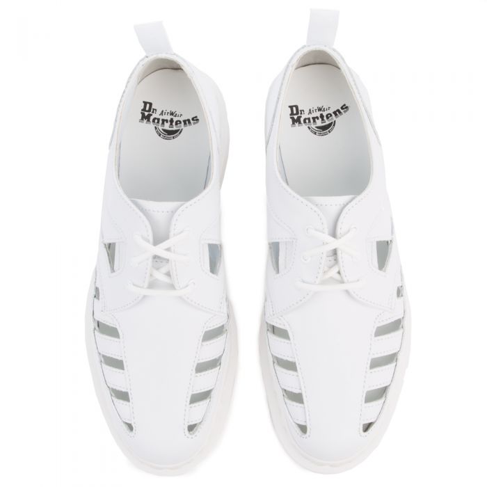 Unisex 1461 Cut Out White Venice Oxfords White