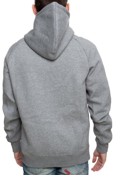 Wings Heavy Fleece Full-Zip Hoodie Carbon Heather/Black