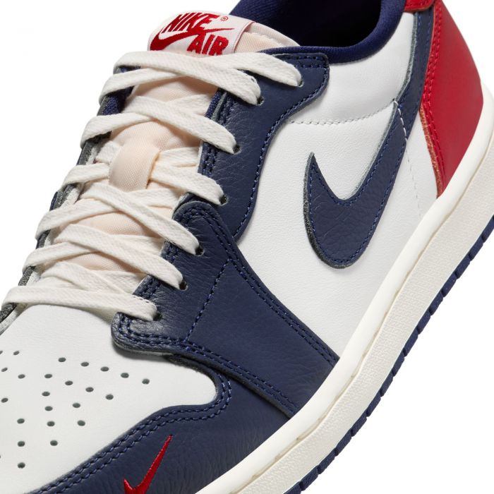Air Jordan 1 Retro Low Summit White/Gym Red-Midnight Navy