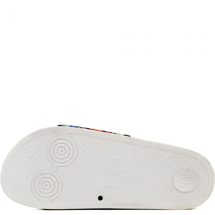 Sparkly White Sandal WHITE MULT