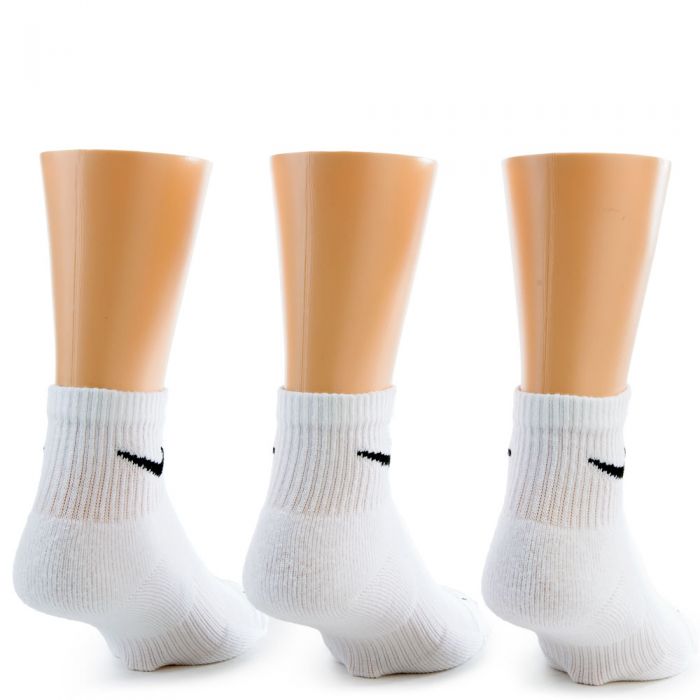 nike plus cushion socks white
