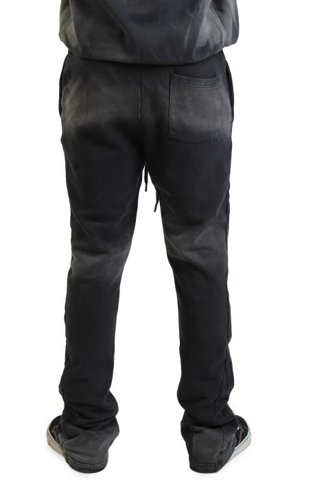 Heavyweight Flaired Sweatpants Acid Black