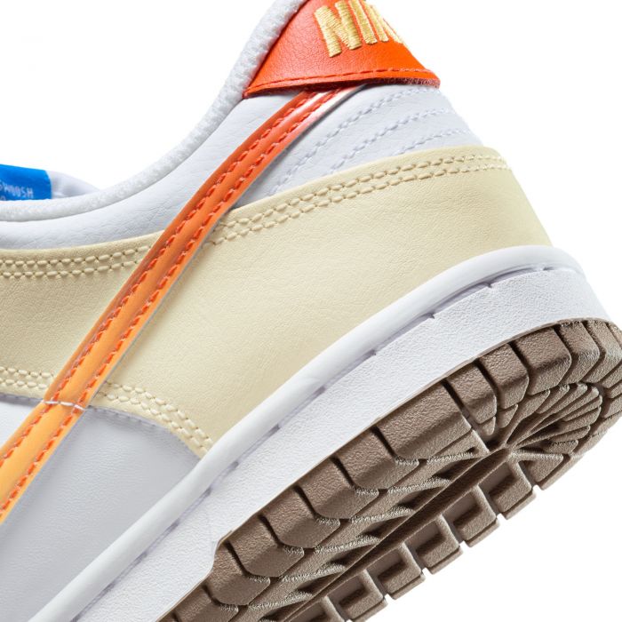 Grade-School Dunk Low White/Multi-Color-White-Glacier Blue