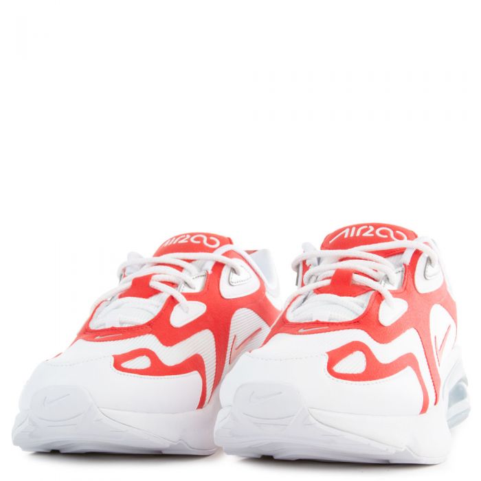 Air Max 200 Whit/University Red-Metallic Silver
