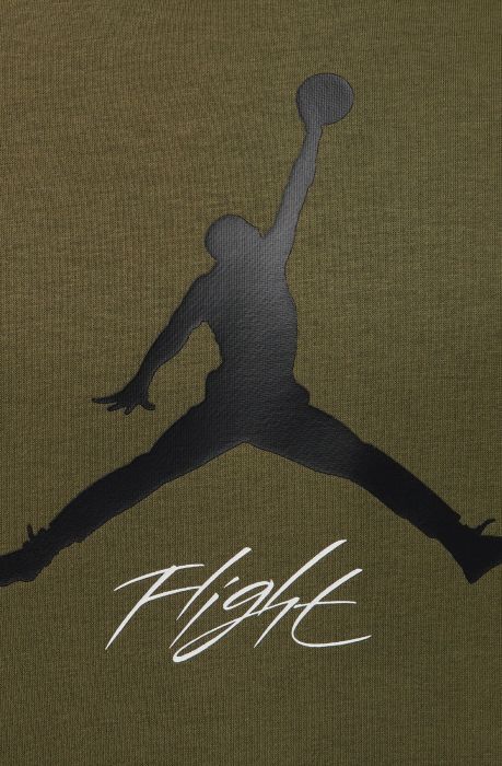 Jordan Essentials Fleece Hoodie Medium Olive/White/Black