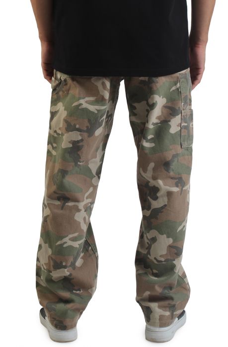 Drill Chore Carpenter Loose Pants Vintage Camo