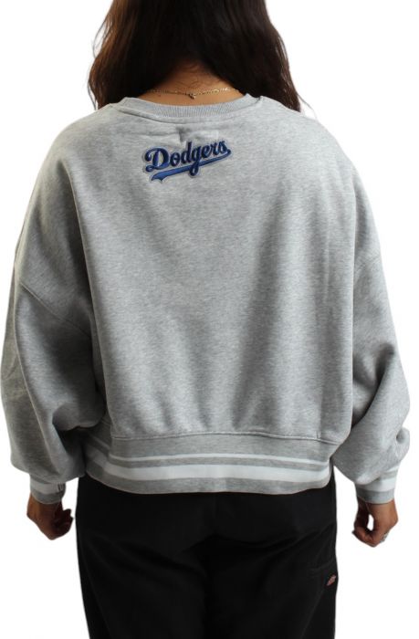 Los Angeles Dodger Area Code Crewneck  Grey