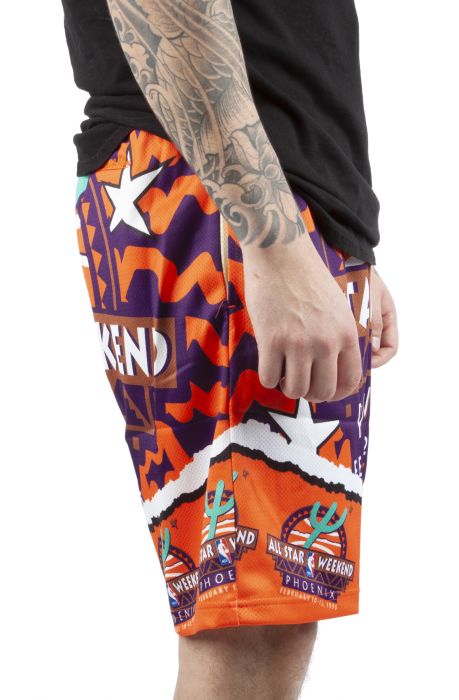 Jumbotron 2.0 Sublimated Shorts All Star 1995-96 Purple/Orange