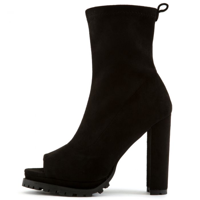Trisata-3 High Heel Booties Black