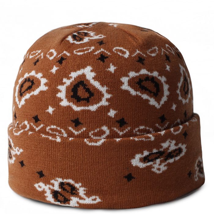Paisley Beanie Brown