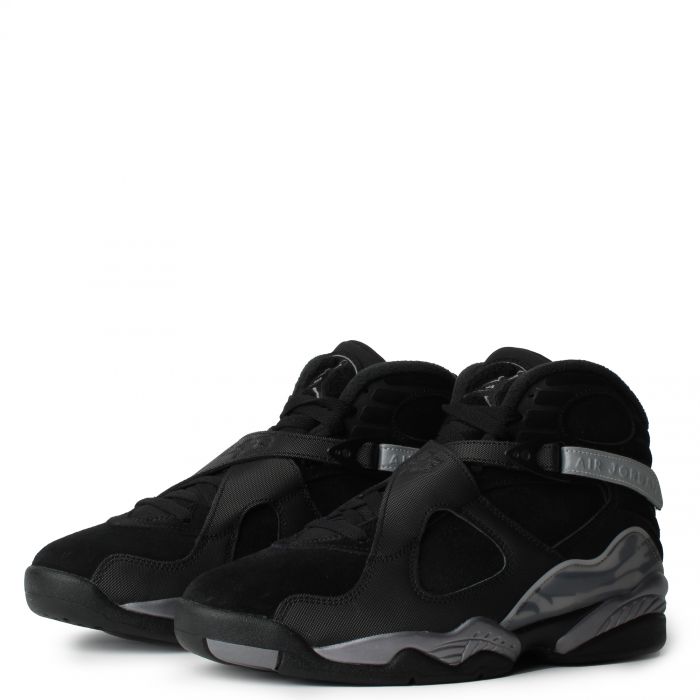 Grade School Air Jordan 8 Retro Winterized Black/Gunsmoke-Metallic Silver