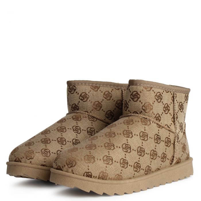  Melon-03 Ankle Bootie  Brown