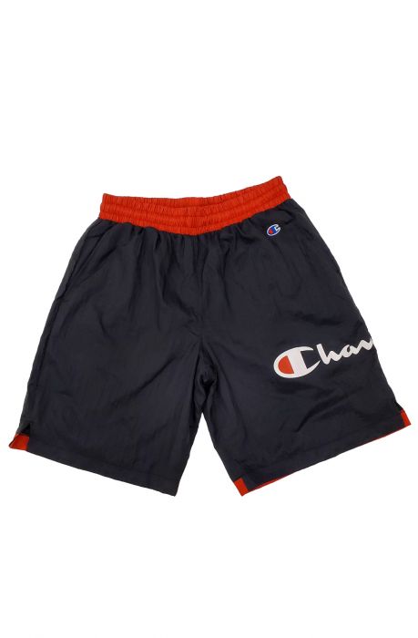 CHAMPION Crinkle Shorts in Black/Scarlet 85448G550459094 - Shiekh