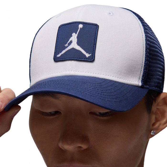 Jordan Rise Structured Hat White/Midnight Navy/ White